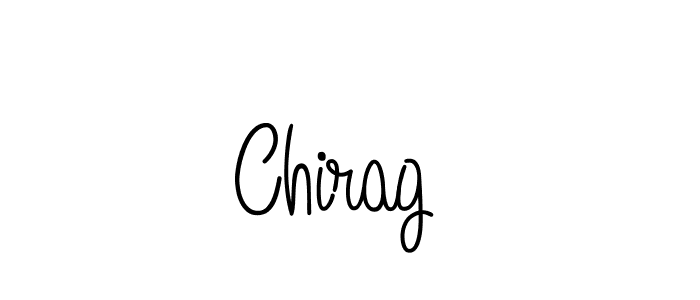 How to make Chirag  signature? Angelique-Rose-font-FFP is a professional autograph style. Create handwritten signature for Chirag  name. Chirag  signature style 5 images and pictures png