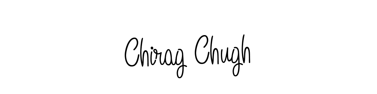 Use a signature maker to create a handwritten signature online. With this signature software, you can design (Angelique-Rose-font-FFP) your own signature for name Chirag Chugh. Chirag Chugh signature style 5 images and pictures png