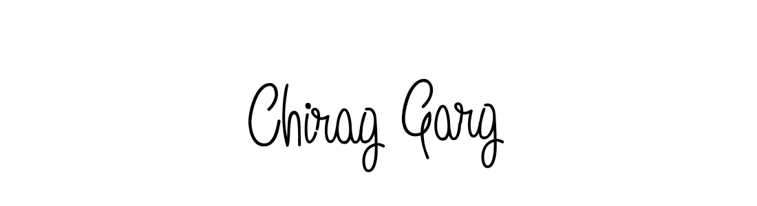 How to make Chirag Garg name signature. Use Angelique-Rose-font-FFP style for creating short signs online. This is the latest handwritten sign. Chirag Garg signature style 5 images and pictures png