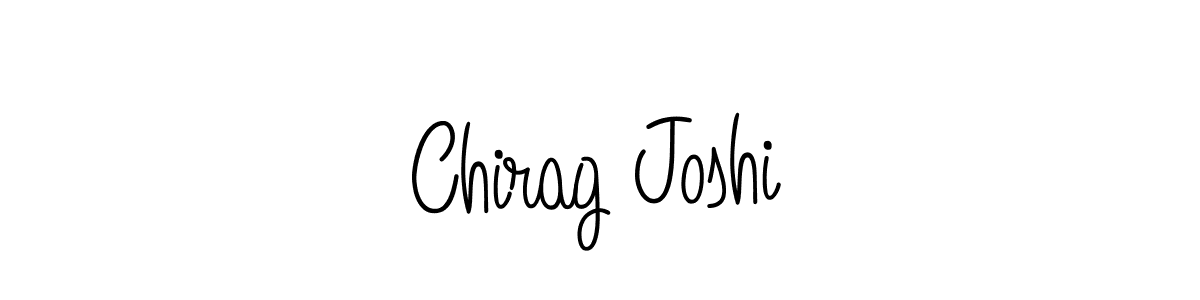 How to make Chirag Joshi name signature. Use Angelique-Rose-font-FFP style for creating short signs online. This is the latest handwritten sign. Chirag Joshi signature style 5 images and pictures png