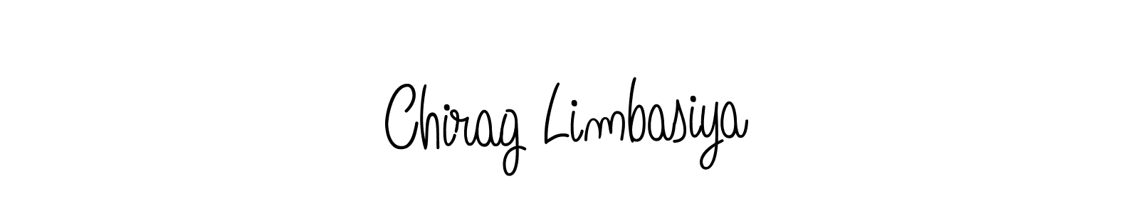 Make a beautiful signature design for name Chirag Limbasiya. With this signature (Angelique-Rose-font-FFP) style, you can create a handwritten signature for free. Chirag Limbasiya signature style 5 images and pictures png
