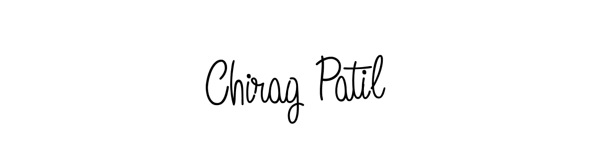 How to make Chirag Patil name signature. Use Angelique-Rose-font-FFP style for creating short signs online. This is the latest handwritten sign. Chirag Patil signature style 5 images and pictures png