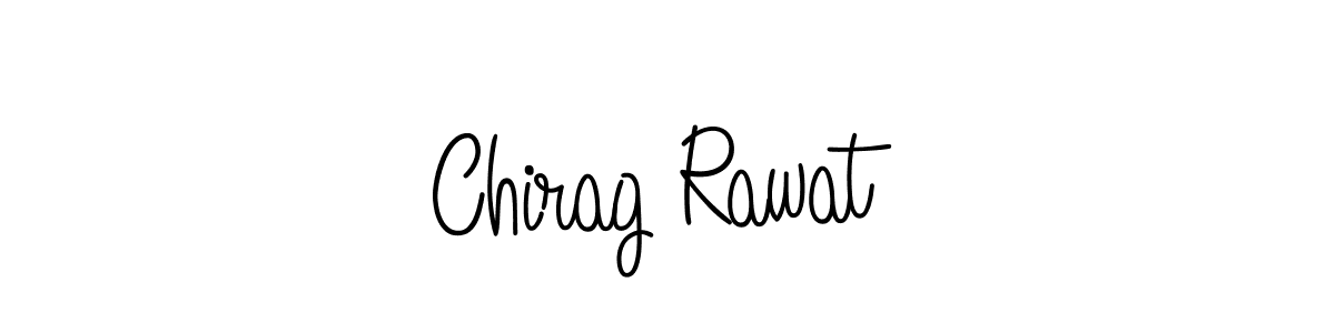 Design your own signature with our free online signature maker. With this signature software, you can create a handwritten (Angelique-Rose-font-FFP) signature for name Chirag Rawat. Chirag Rawat signature style 5 images and pictures png