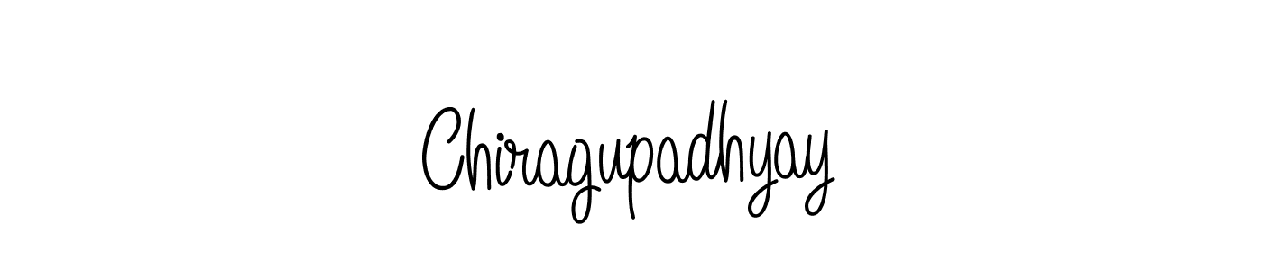 You should practise on your own different ways (Angelique-Rose-font-FFP) to write your name (Chiragupadhyay) in signature. don't let someone else do it for you. Chiragupadhyay signature style 5 images and pictures png