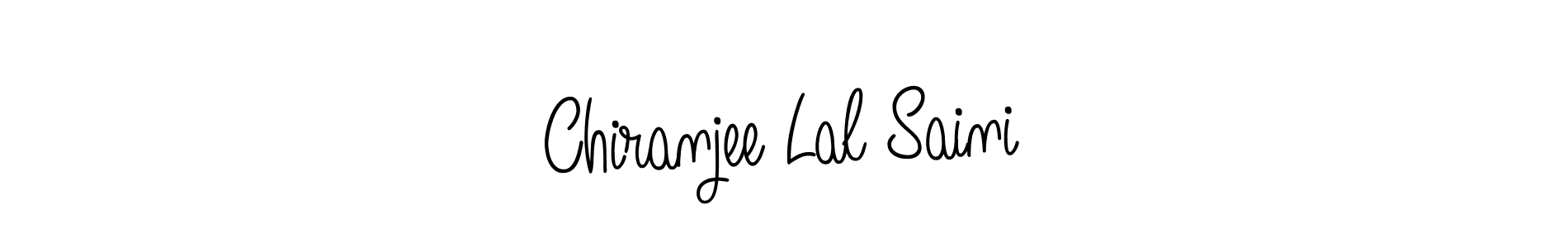 Design your own signature with our free online signature maker. With this signature software, you can create a handwritten (Angelique-Rose-font-FFP) signature for name Chiranjee Lal Saini. Chiranjee Lal Saini signature style 5 images and pictures png