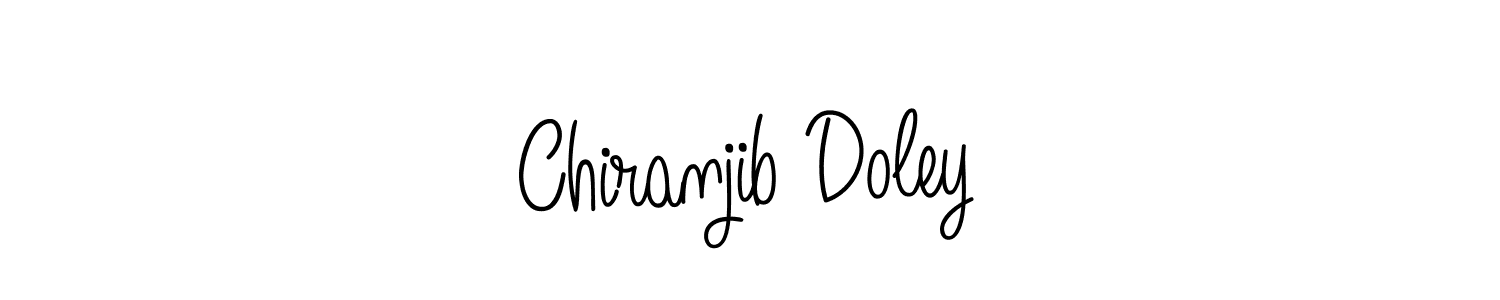 How to make Chiranjib Doley name signature. Use Angelique-Rose-font-FFP style for creating short signs online. This is the latest handwritten sign. Chiranjib Doley signature style 5 images and pictures png