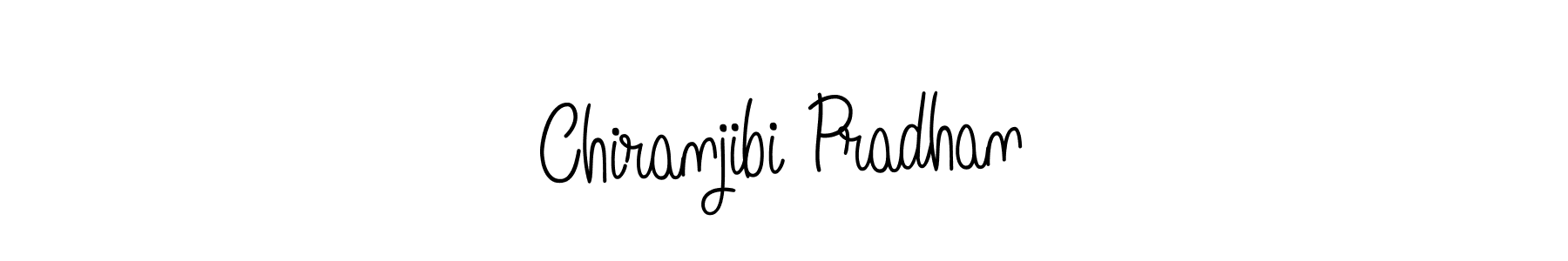 Chiranjibi Pradhan stylish signature style. Best Handwritten Sign (Angelique-Rose-font-FFP) for my name. Handwritten Signature Collection Ideas for my name Chiranjibi Pradhan. Chiranjibi Pradhan signature style 5 images and pictures png