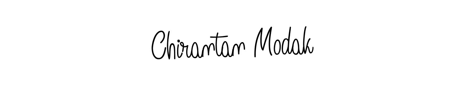 Use a signature maker to create a handwritten signature online. With this signature software, you can design (Angelique-Rose-font-FFP) your own signature for name Chirantan Modak. Chirantan Modak signature style 5 images and pictures png