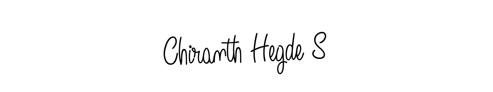 Make a beautiful signature design for name Chiranth Hegde S. With this signature (Angelique-Rose-font-FFP) style, you can create a handwritten signature for free. Chiranth Hegde S signature style 5 images and pictures png