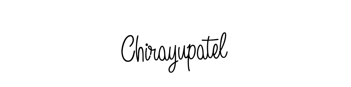 Create a beautiful signature design for name Chirayupatel. With this signature (Angelique-Rose-font-FFP) fonts, you can make a handwritten signature for free. Chirayupatel signature style 5 images and pictures png