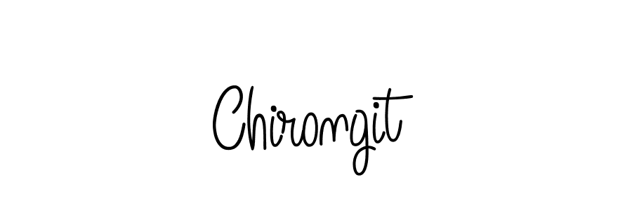 The best way (Angelique-Rose-font-FFP) to make a short signature is to pick only two or three words in your name. The name Chirongit include a total of six letters. For converting this name. Chirongit signature style 5 images and pictures png