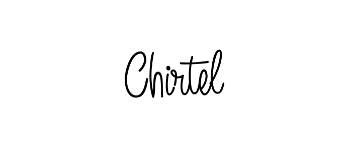 Design your own signature with our free online signature maker. With this signature software, you can create a handwritten (Angelique-Rose-font-FFP) signature for name Chirtel. Chirtel signature style 5 images and pictures png