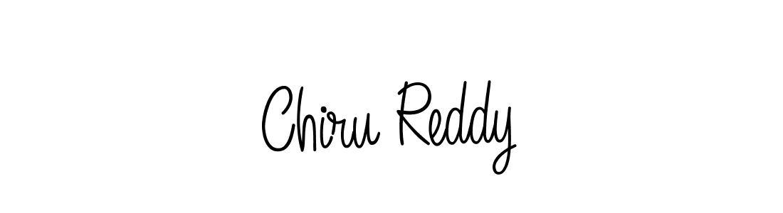 Make a beautiful signature design for name Chiru Reddy. With this signature (Angelique-Rose-font-FFP) style, you can create a handwritten signature for free. Chiru Reddy signature style 5 images and pictures png