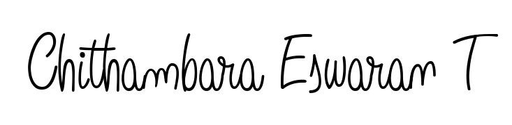 The Angelique-Rose-font-FFP font gives name Chithambara Eswaran T a signature that looks effortless yet distinguished. Download high-res PNG instantly. Chithambara Eswaran T signature style 5 images and pictures png