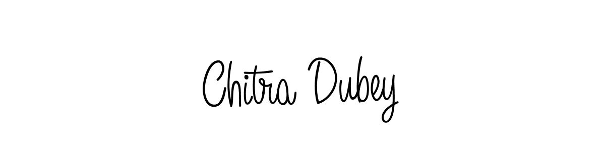 You should practise on your own different ways (Angelique-Rose-font-FFP) to write your name (Chitra Dubey) in signature. don't let someone else do it for you. Chitra Dubey signature style 5 images and pictures png