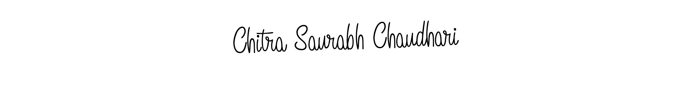 Design your own signature with our free online signature maker. With this signature software, you can create a handwritten (Angelique-Rose-font-FFP) signature for name Chitra Saurabh Chaudhari. Chitra Saurabh Chaudhari signature style 5 images and pictures png