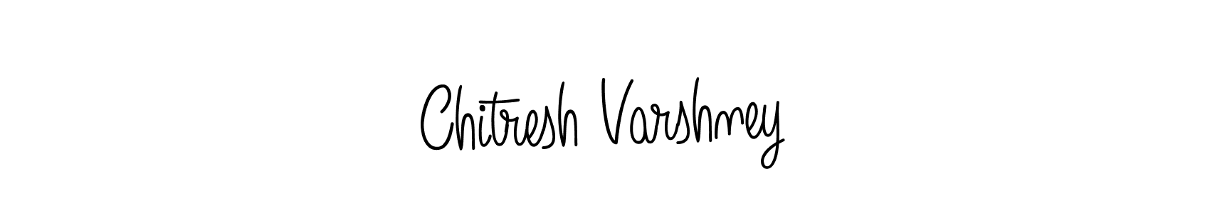 The best way (Angelique-Rose-font-FFP) to make a short signature is to pick only two or three words in your name. The name Chitresh Varshney include a total of six letters. For converting this name. Chitresh Varshney signature style 5 images and pictures png