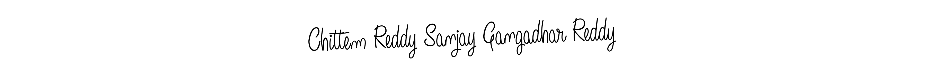 Create a beautiful signature design for name Chittem Reddy Sanjay Gangadhar Reddy. With this signature (Angelique-Rose-font-FFP) fonts, you can make a handwritten signature for free. Chittem Reddy Sanjay Gangadhar Reddy signature style 5 images and pictures png