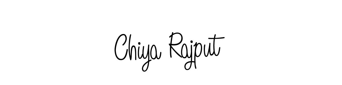 How to make Chiya Rajput name signature. Use Angelique-Rose-font-FFP style for creating short signs online. This is the latest handwritten sign. Chiya Rajput signature style 5 images and pictures png