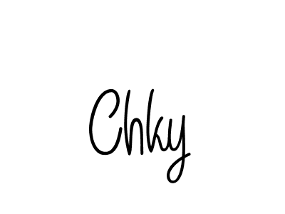 How to make Chky signature? Angelique-Rose-font-FFP is a professional autograph style. Create handwritten signature for Chky name. Chky signature style 5 images and pictures png