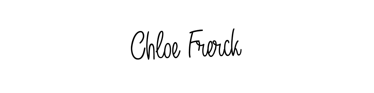 Chloe Frerck stylish signature style. Best Handwritten Sign (Angelique-Rose-font-FFP) for my name. Handwritten Signature Collection Ideas for my name Chloe Frerck. Chloe Frerck signature style 5 images and pictures png