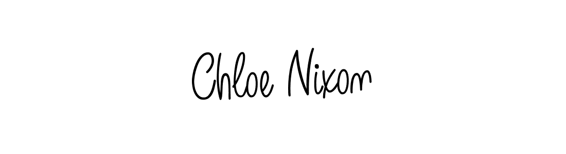 You should practise on your own different ways (Angelique-Rose-font-FFP) to write your name (Chloe Nixon) in signature. don't let someone else do it for you. Chloe Nixon signature style 5 images and pictures png