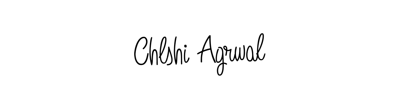 Create a beautiful signature design for name Chlshi Agrwal. With this signature (Angelique-Rose-font-FFP) fonts, you can make a handwritten signature for free. Chlshi Agrwal signature style 5 images and pictures png