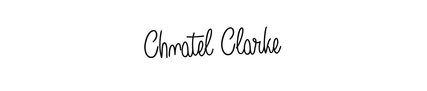 How to make Chnatel Clarke signature? Angelique-Rose-font-FFP is a professional autograph style. Create handwritten signature for Chnatel Clarke name. Chnatel Clarke signature style 5 images and pictures png