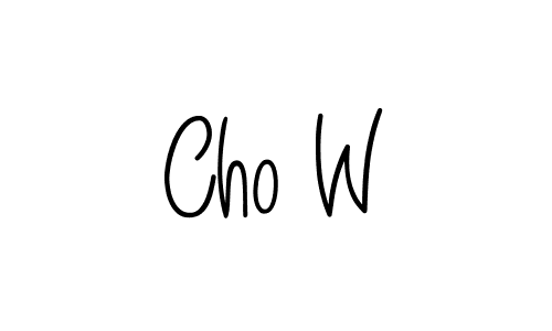 Once you've used our free online signature maker to create your best signature Angelique-Rose-font-FFP style, it's time to enjoy all of the benefits that Cho W name signing documents. Cho W signature style 5 images and pictures png