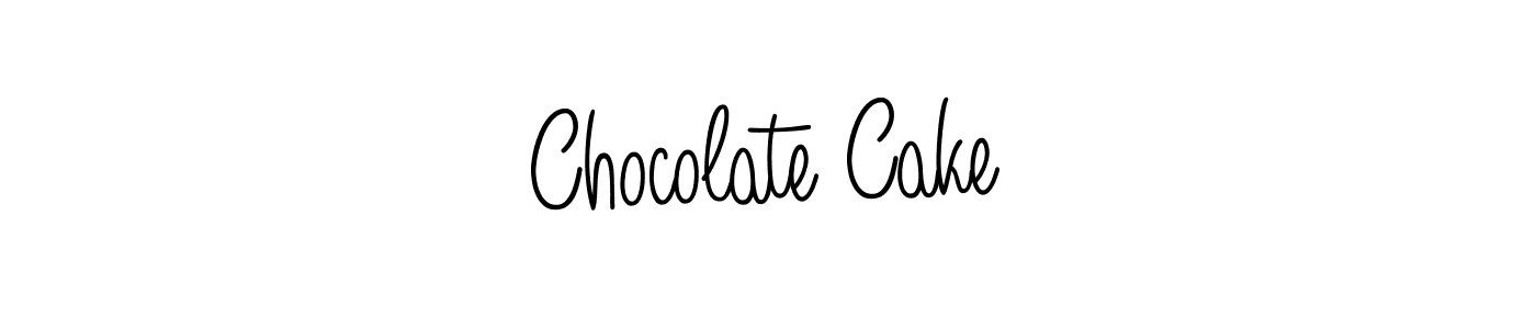 How to Draw Chocolate Cake signature style? Angelique-Rose-font-FFP is a latest design signature styles for name Chocolate Cake. Chocolate Cake signature style 5 images and pictures png