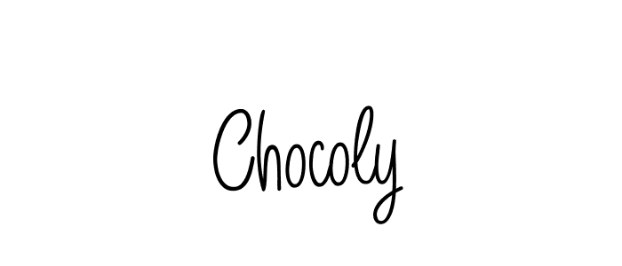 You should practise on your own different ways (Angelique-Rose-font-FFP) to write your name (Chocoly) in signature. don't let someone else do it for you. Chocoly signature style 5 images and pictures png