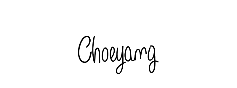 Use a signature maker to create a handwritten signature online. With this signature software, you can design (Angelique-Rose-font-FFP) your own signature for name Choeyang. Choeyang signature style 5 images and pictures png