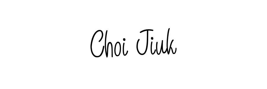How to Draw Choi Jiuk signature style? Angelique-Rose-font-FFP is a latest design signature styles for name Choi Jiuk. Choi Jiuk signature style 5 images and pictures png