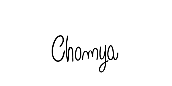 How to make Chomya signature? Angelique-Rose-font-FFP is a professional autograph style. Create handwritten signature for Chomya name. Chomya signature style 5 images and pictures png