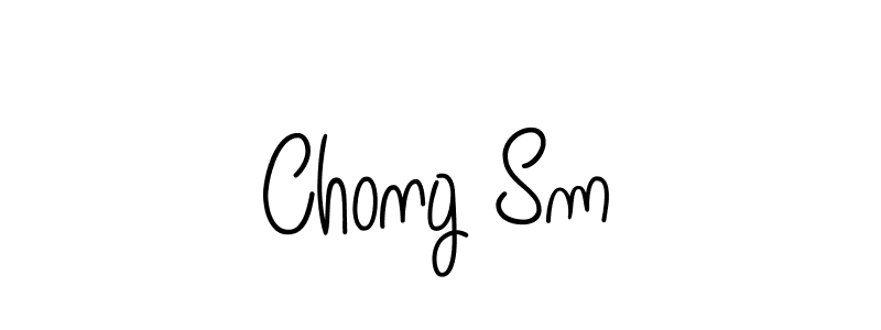 Chong Sm stylish signature style. Best Handwritten Sign (Angelique-Rose-font-FFP) for my name. Handwritten Signature Collection Ideas for my name Chong Sm. Chong Sm signature style 5 images and pictures png