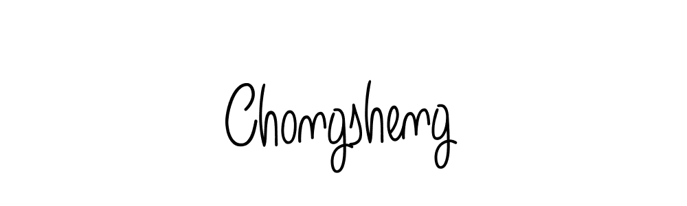 Design your own signature with our free online signature maker. With this signature software, you can create a handwritten (Angelique-Rose-font-FFP) signature for name Chongsheng. Chongsheng signature style 5 images and pictures png