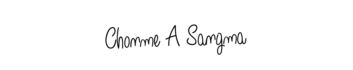 How to Draw Chonme A Sangma signature style? Angelique-Rose-font-FFP is a latest design signature styles for name Chonme A Sangma. Chonme A Sangma signature style 5 images and pictures png