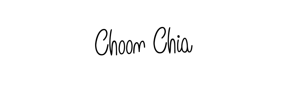 You should practise on your own different ways (Angelique-Rose-font-FFP) to write your name (Choon Chia) in signature. don't let someone else do it for you. Choon Chia signature style 5 images and pictures png