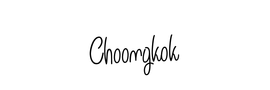 How to Draw Choongkok signature style? Angelique-Rose-font-FFP is a latest design signature styles for name Choongkok. Choongkok signature style 5 images and pictures png