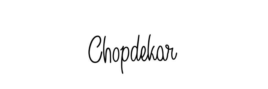 Create a beautiful signature design for name Chopdekar. With this signature (Angelique-Rose-font-FFP) fonts, you can make a handwritten signature for free. Chopdekar signature style 5 images and pictures png