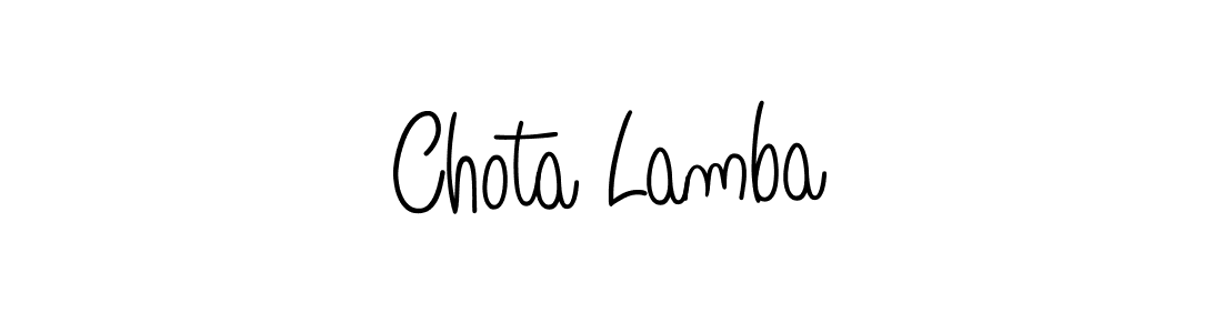 Make a short Chota Lamba signature style. Manage your documents anywhere anytime using Angelique-Rose-font-FFP. Create and add eSignatures, submit forms, share and send files easily. Chota Lamba signature style 5 images and pictures png