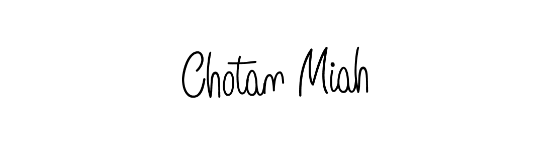 How to make Chotan Miah name signature. Use Angelique-Rose-font-FFP style for creating short signs online. This is the latest handwritten sign. Chotan Miah signature style 5 images and pictures png