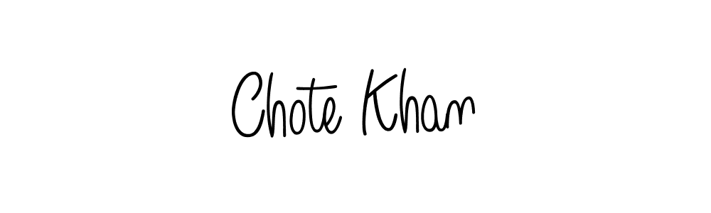 Create a beautiful signature design for name Chote Khan. With this signature (Angelique-Rose-font-FFP) fonts, you can make a handwritten signature for free. Chote Khan signature style 5 images and pictures png