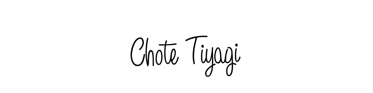 Once you've used our free online signature maker to create your best signature Angelique-Rose-font-FFP style, it's time to enjoy all of the benefits that Chote Tiyagi name signing documents. Chote Tiyagi signature style 5 images and pictures png