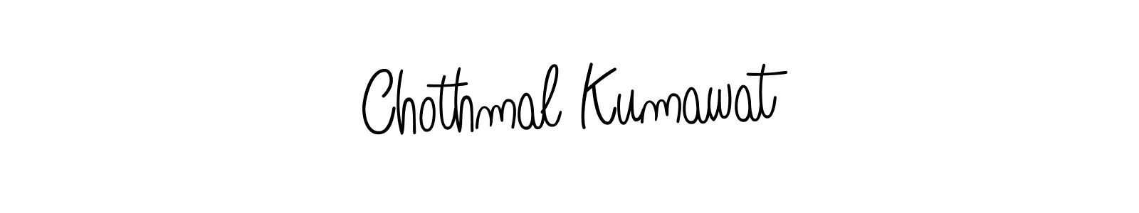 You should practise on your own different ways (Angelique-Rose-font-FFP) to write your name (Chothmal Kumawat) in signature. don't let someone else do it for you. Chothmal Kumawat signature style 5 images and pictures png