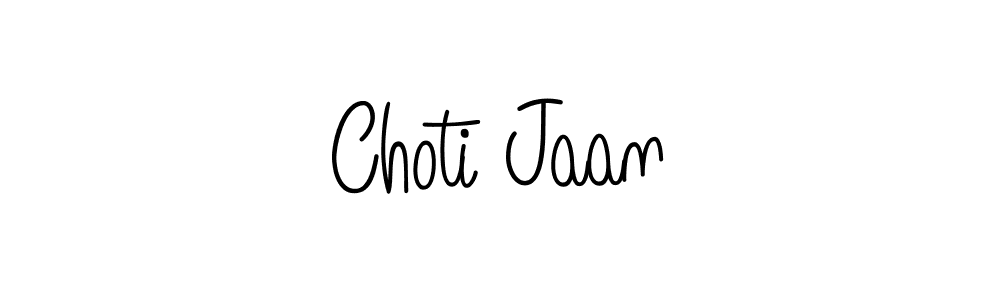 Create a beautiful signature design for name Choti Jaan. With this signature (Angelique-Rose-font-FFP) fonts, you can make a handwritten signature for free. Choti Jaan signature style 5 images and pictures png