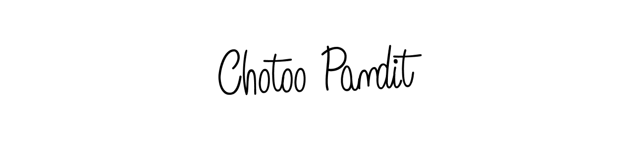 Check out images of Autograph of Chotoo Pandit name. Actor Chotoo Pandit Signature Style. Angelique-Rose-font-FFP is a professional sign style online. Chotoo Pandit signature style 5 images and pictures png