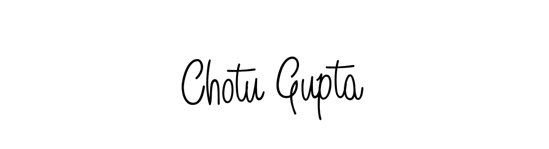 Design your own signature with our free online signature maker. With this signature software, you can create a handwritten (Angelique-Rose-font-FFP) signature for name Chotu Gupta. Chotu Gupta signature style 5 images and pictures png