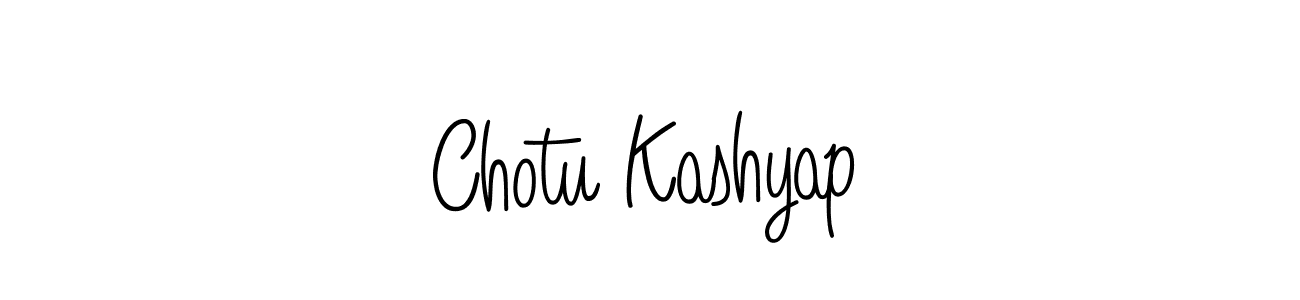 The best way (Angelique-Rose-font-FFP) to make a short signature is to pick only two or three words in your name. The name Chotu Kashyap include a total of six letters. For converting this name. Chotu Kashyap signature style 5 images and pictures png