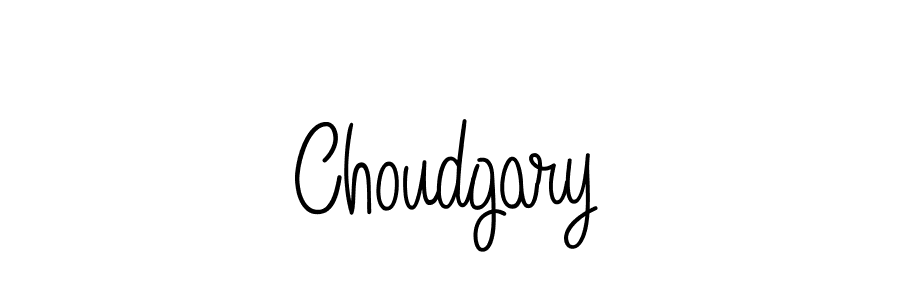 Make a beautiful signature design for name Choudgary. With this signature (Angelique-Rose-font-FFP) style, you can create a handwritten signature for free. Choudgary signature style 5 images and pictures png